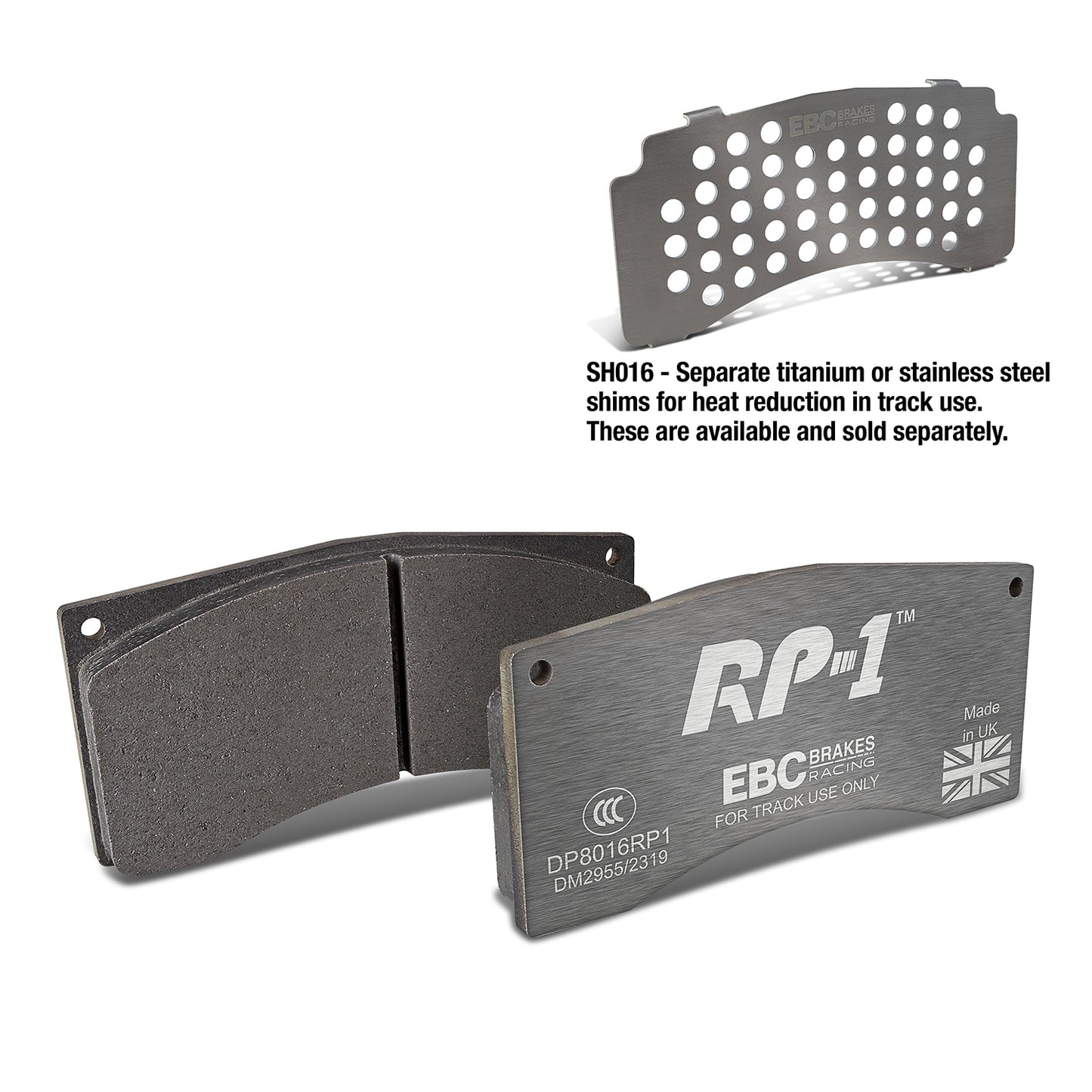 EBC Brakes Racing RP-1 Track and Race Brake Pads (DP8016RP1)