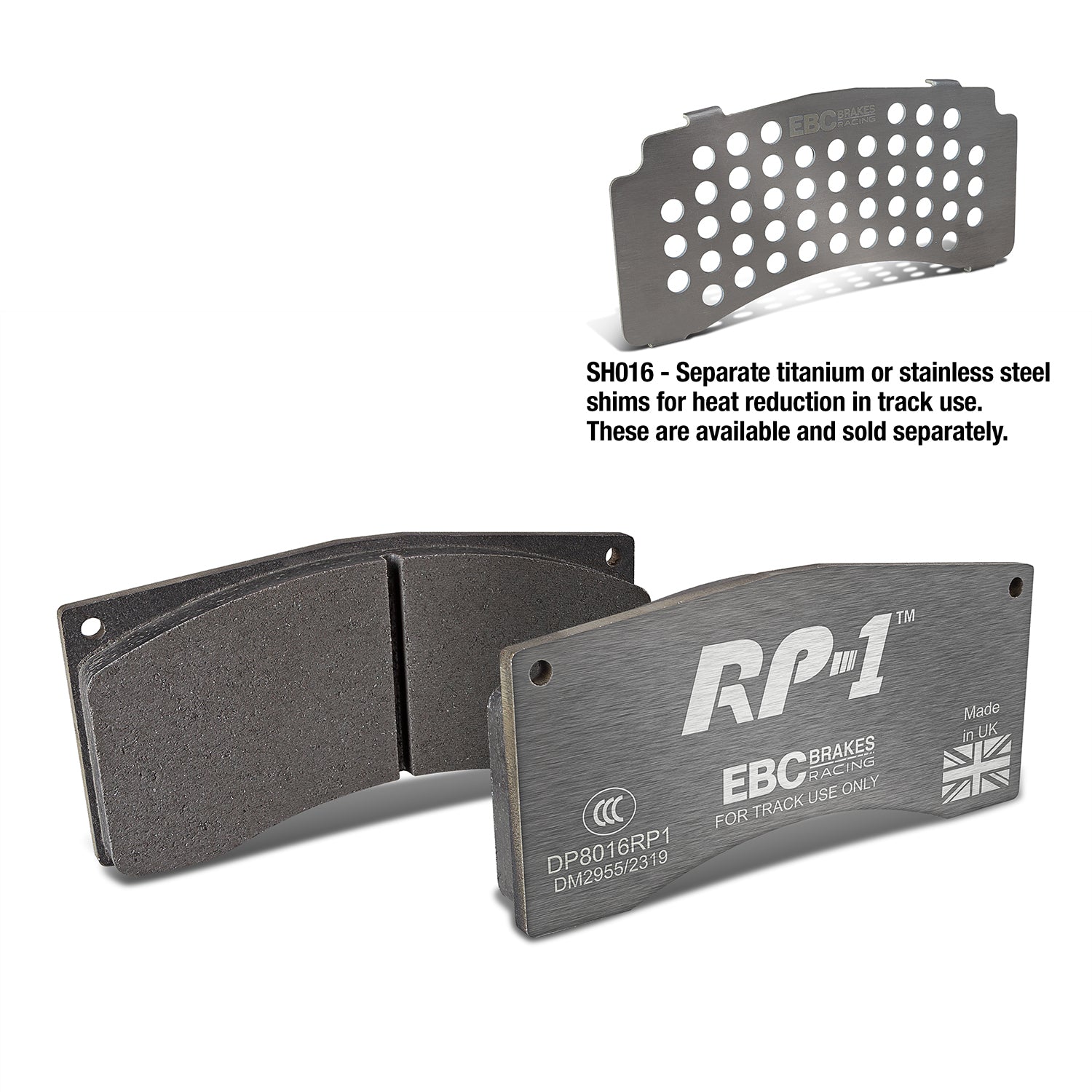EBC Brakes Racing RP-1 Track and Race Brake Pads (DP8016RP1)