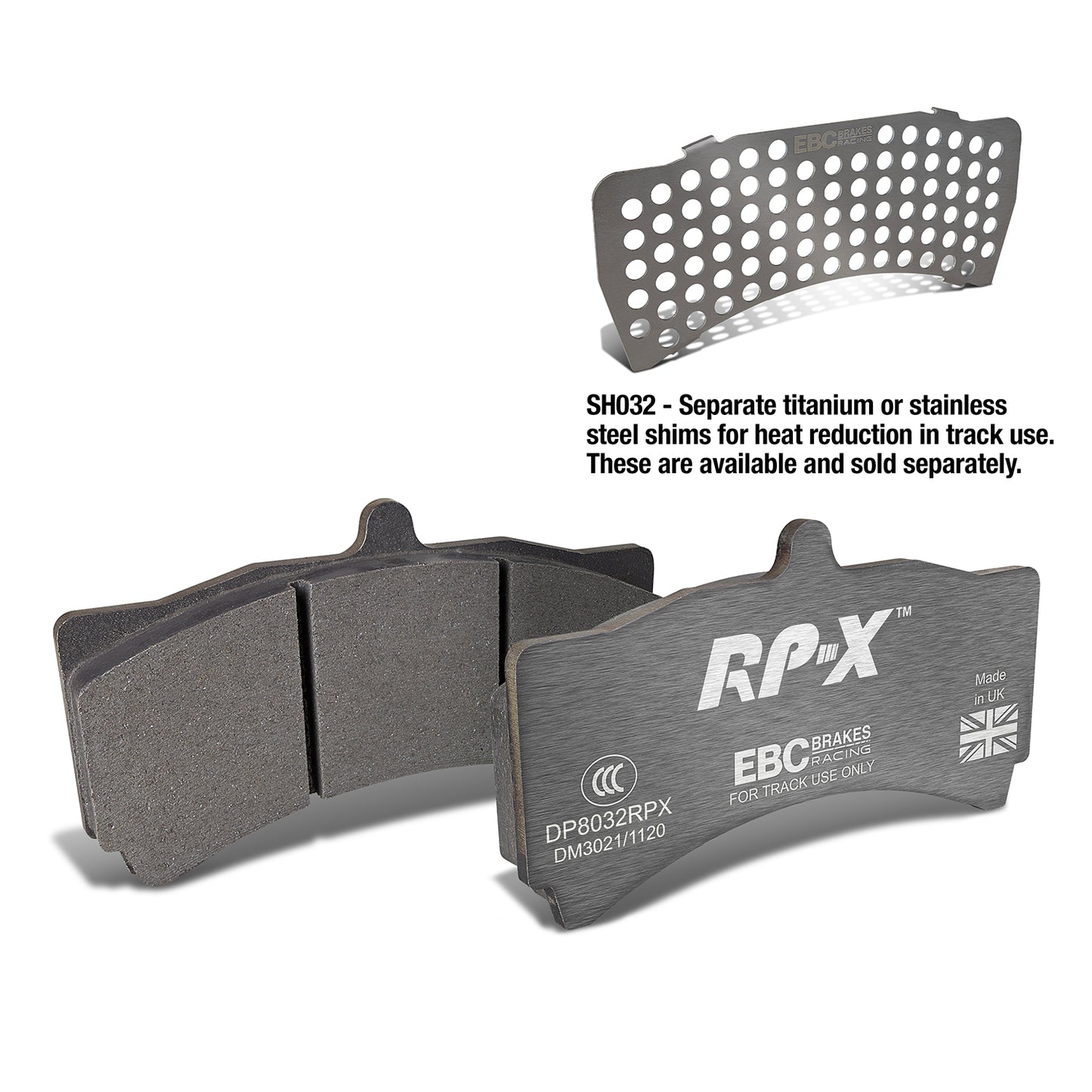 EBC Brakes Racing RP-X Track and Race Brake Pads (DP8032RPX)