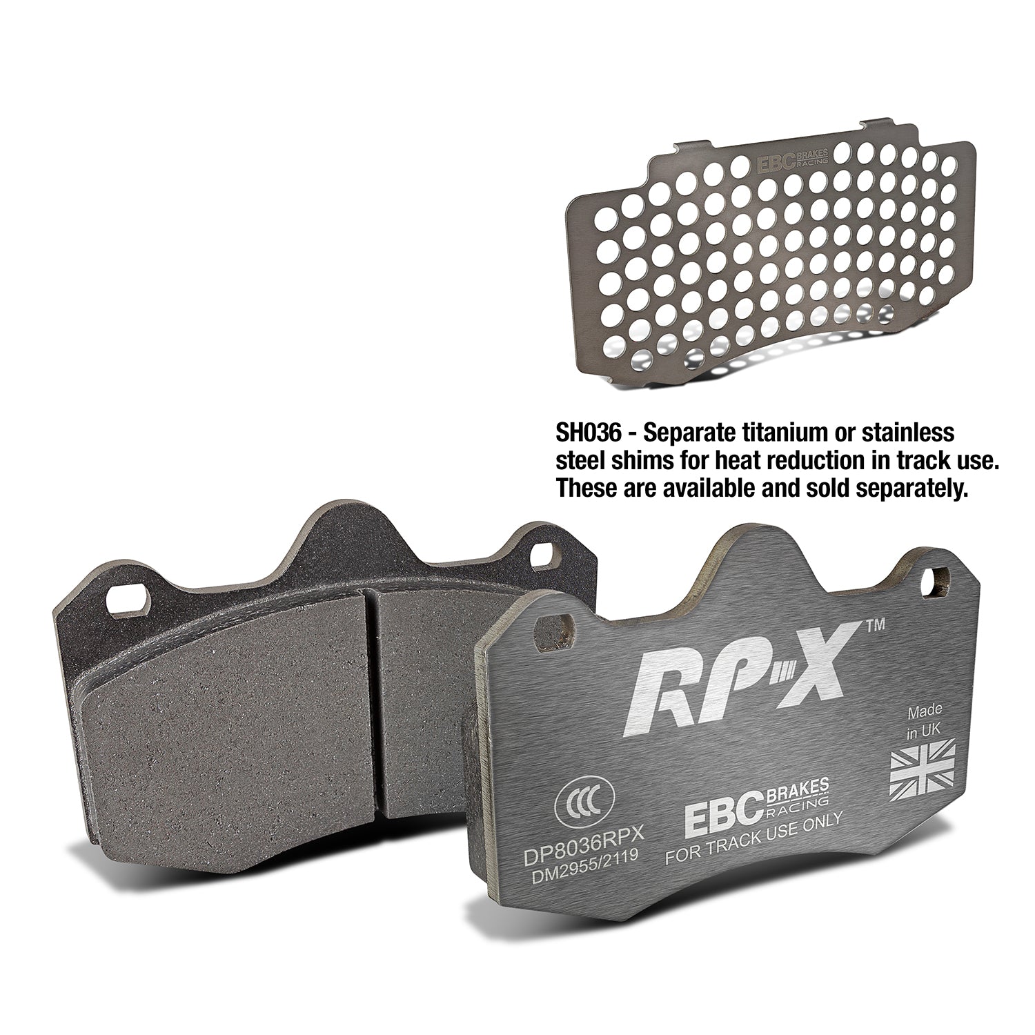 EBC Brakes Racing RP-X Track and Race Brake Pads (DP8036RPX)
