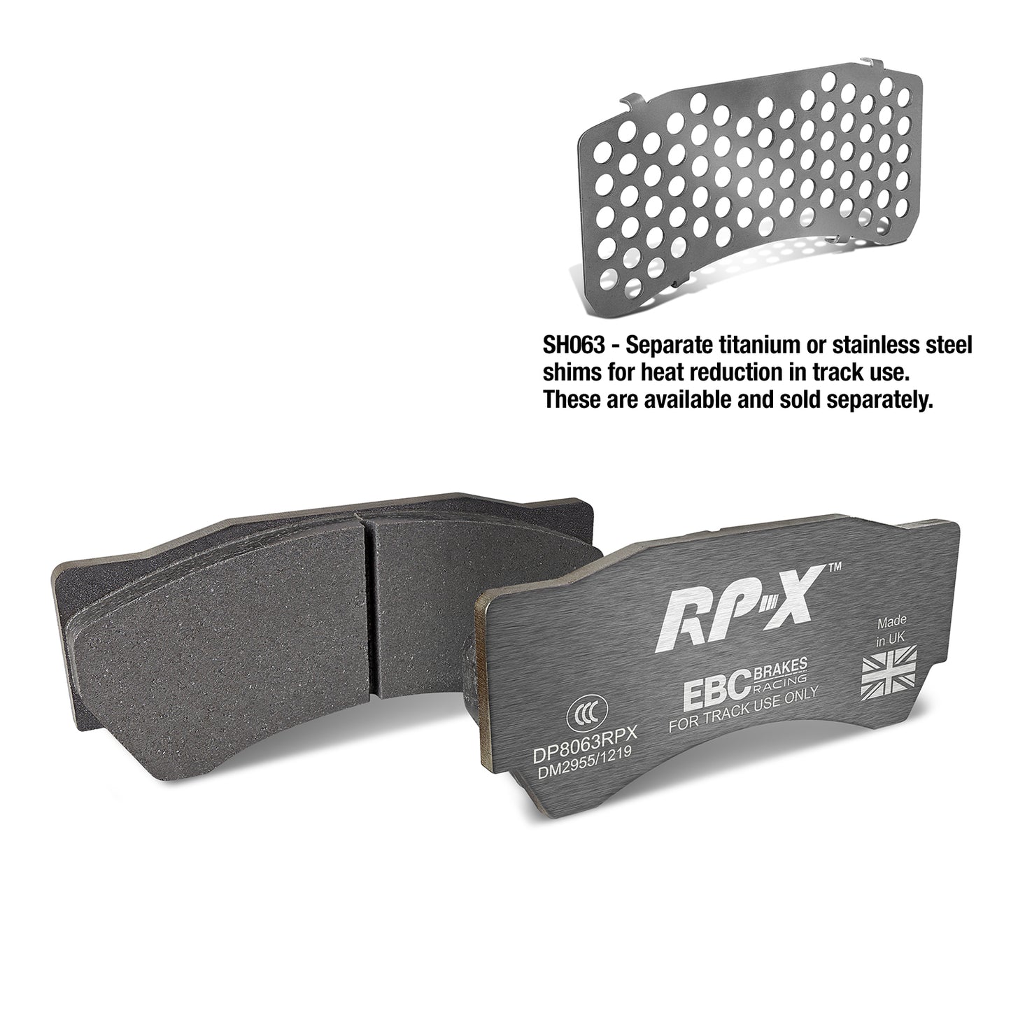 EBC Brakes Racing RP-X Track and Race Brake Pads (DP8063RPX)