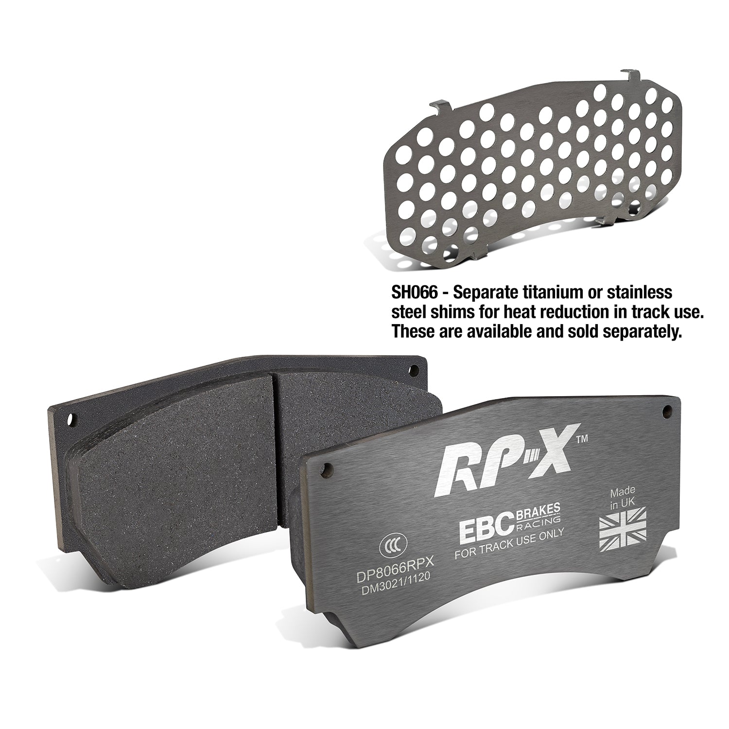 EBC Brakes Racing RP-X Track and Race Brake Pads (DP8066RPX)