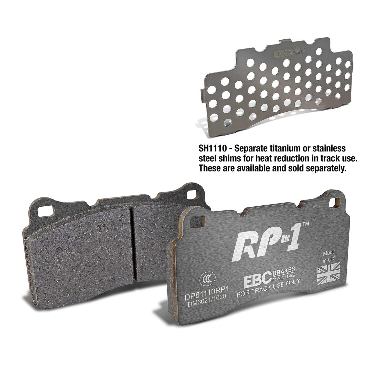 EBC Brakes Racing RP-1 Track and Race Brake Pads (DP81110RP1)