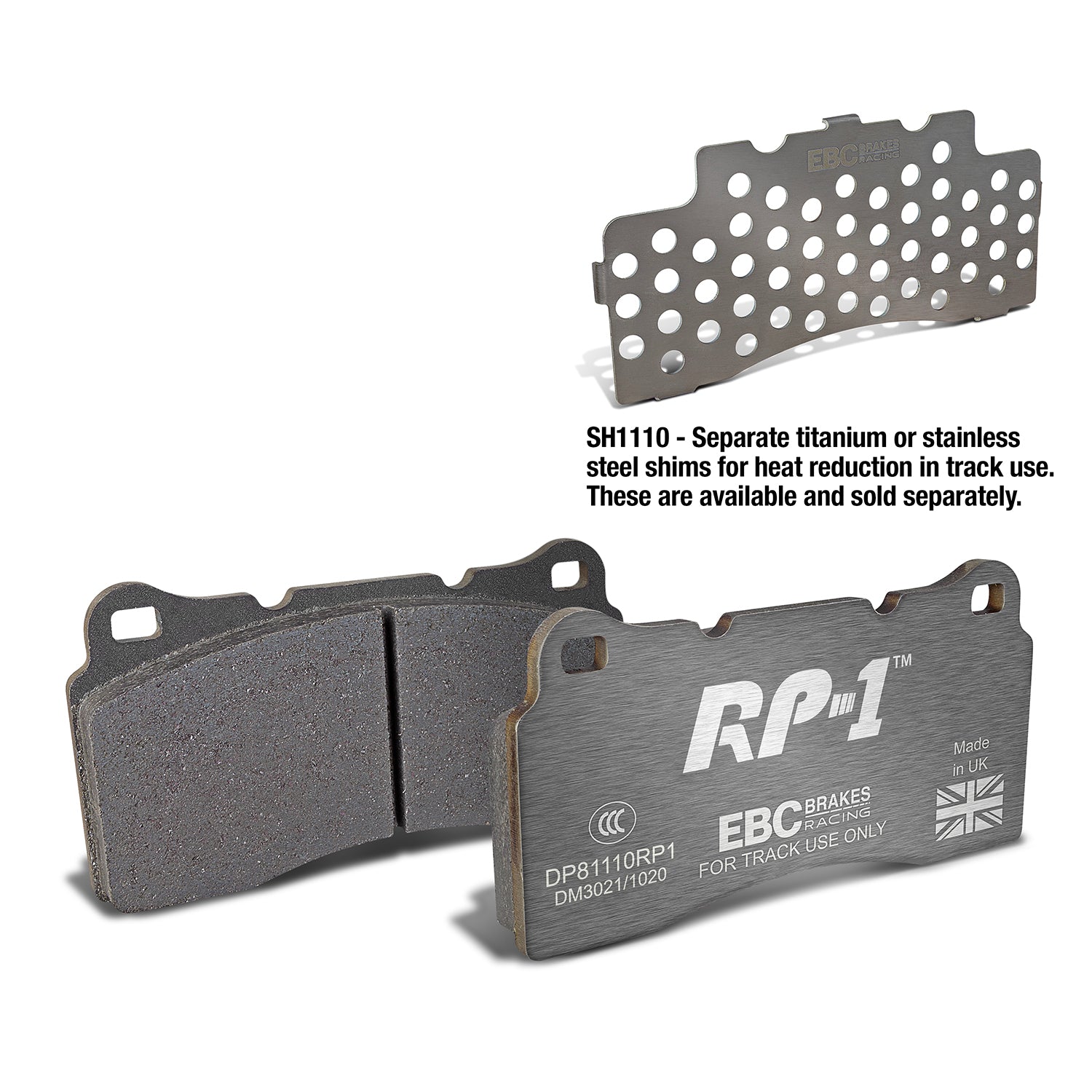 EBC Brakes Racing RP-1 Track and Race Brake Pads (DP81110RP1)