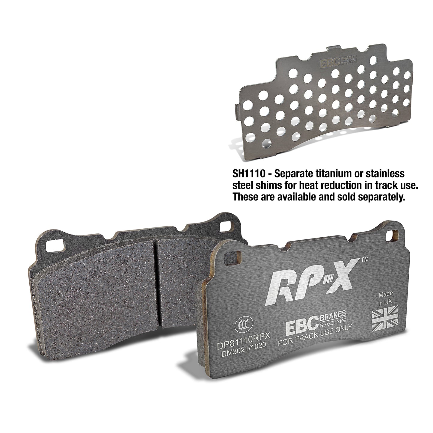 EBC Brakes Racing RP-X Track and Race Brake Pads (DP81110RPX)