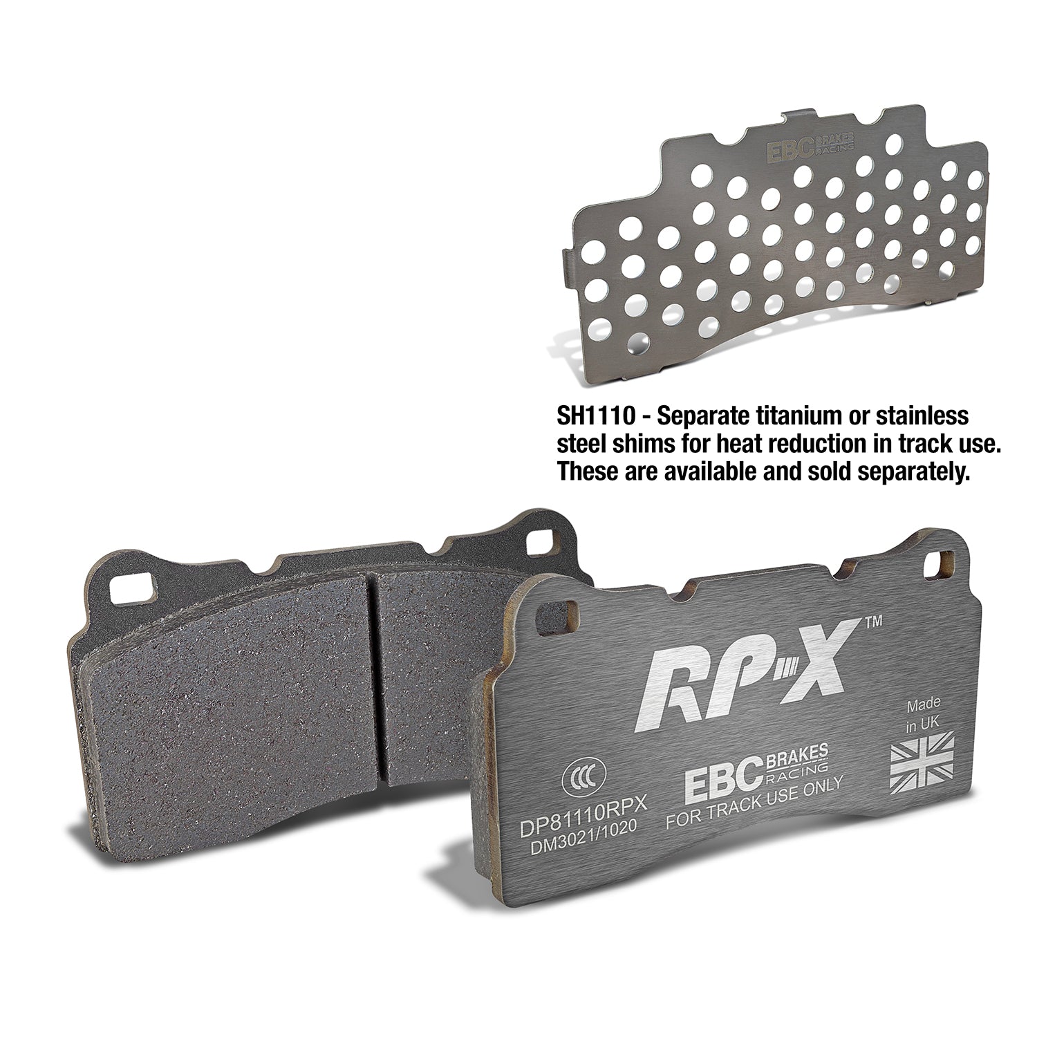 EBC Brakes Racing RP-X Track and Race Brake Pads (DP81110RPX)