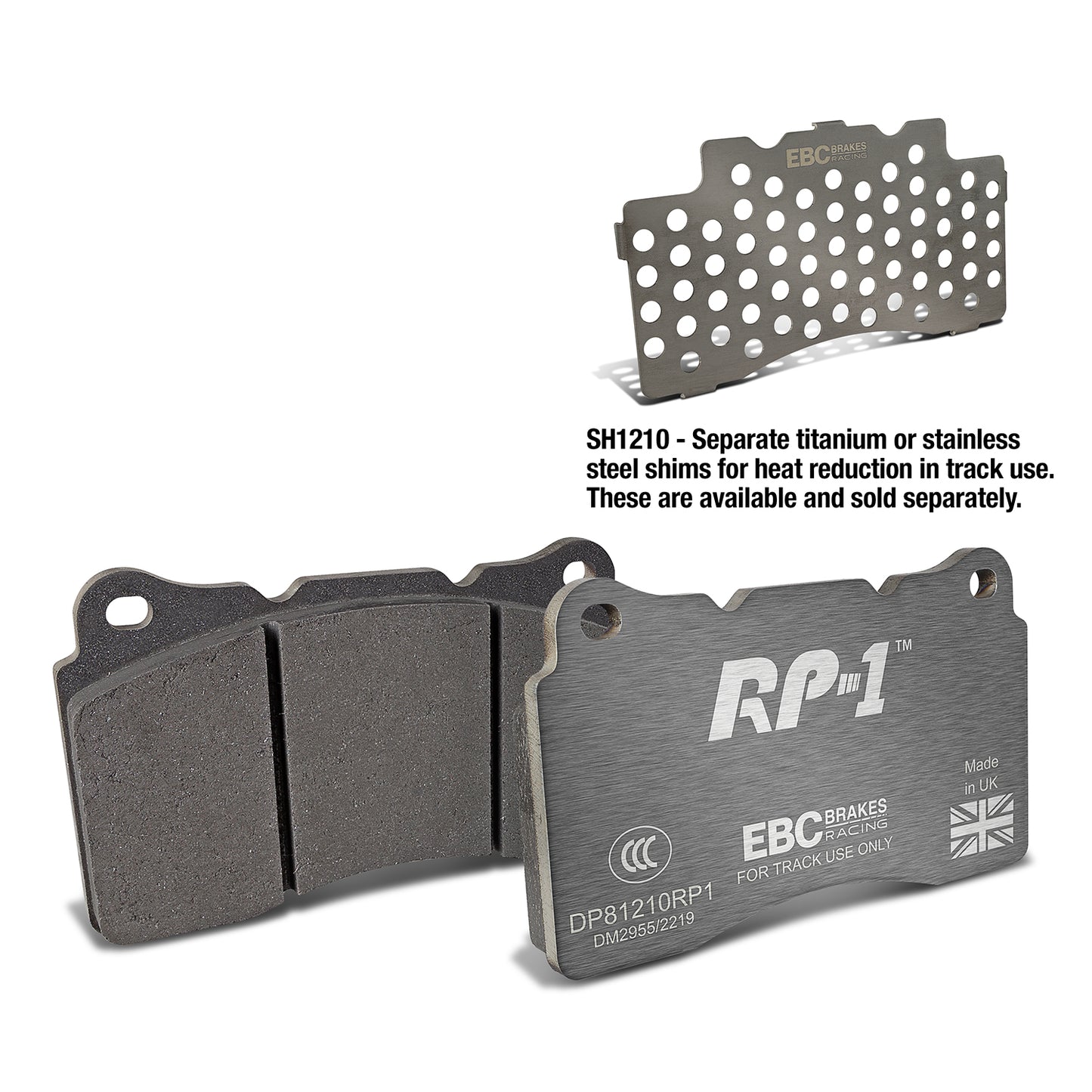 EBC Brakes Racing RP-1 Track and Race Brake Pads (DP81210RP1)