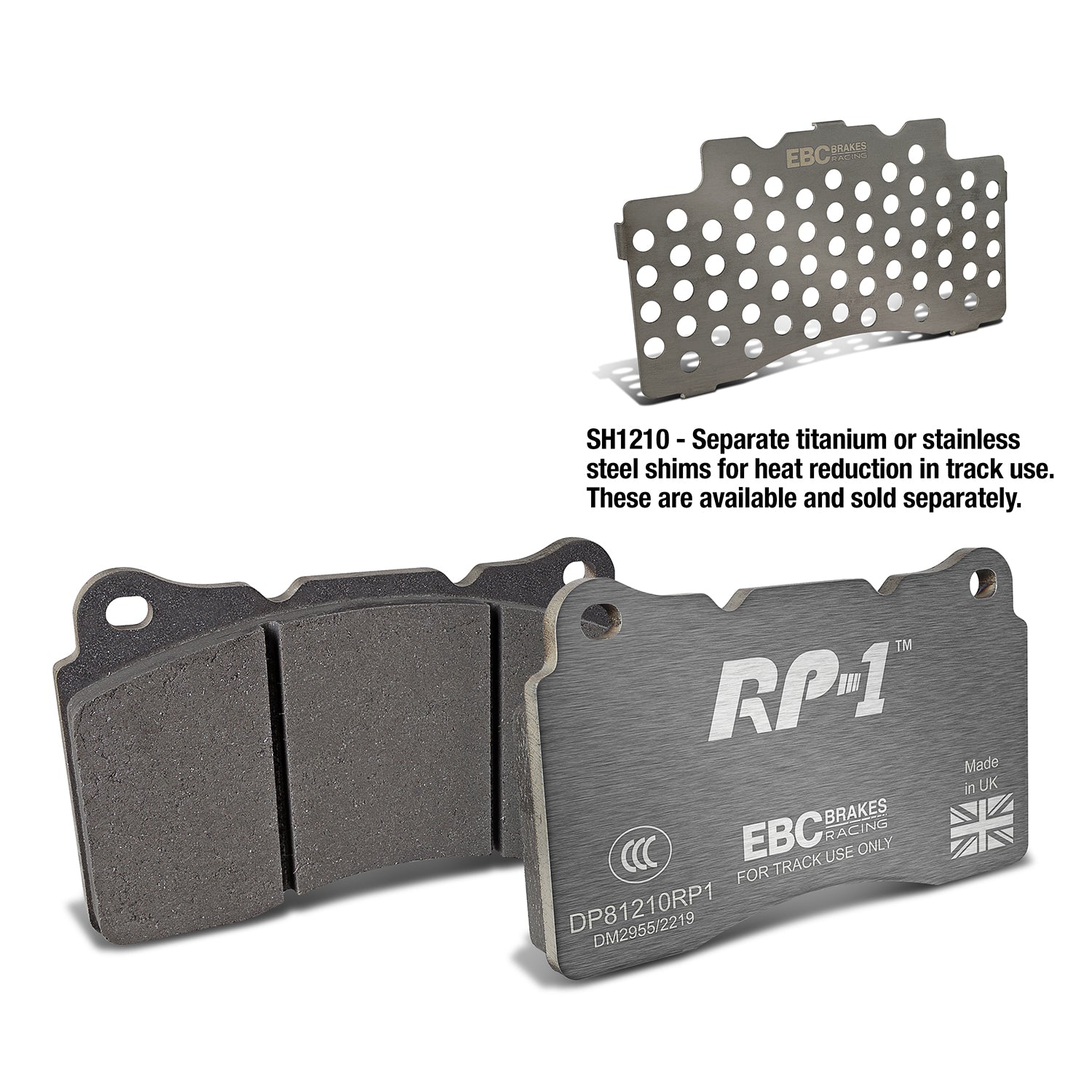 EBC Brakes Racing RP-1 Track and Race Brake Pads (DP81210RP1)