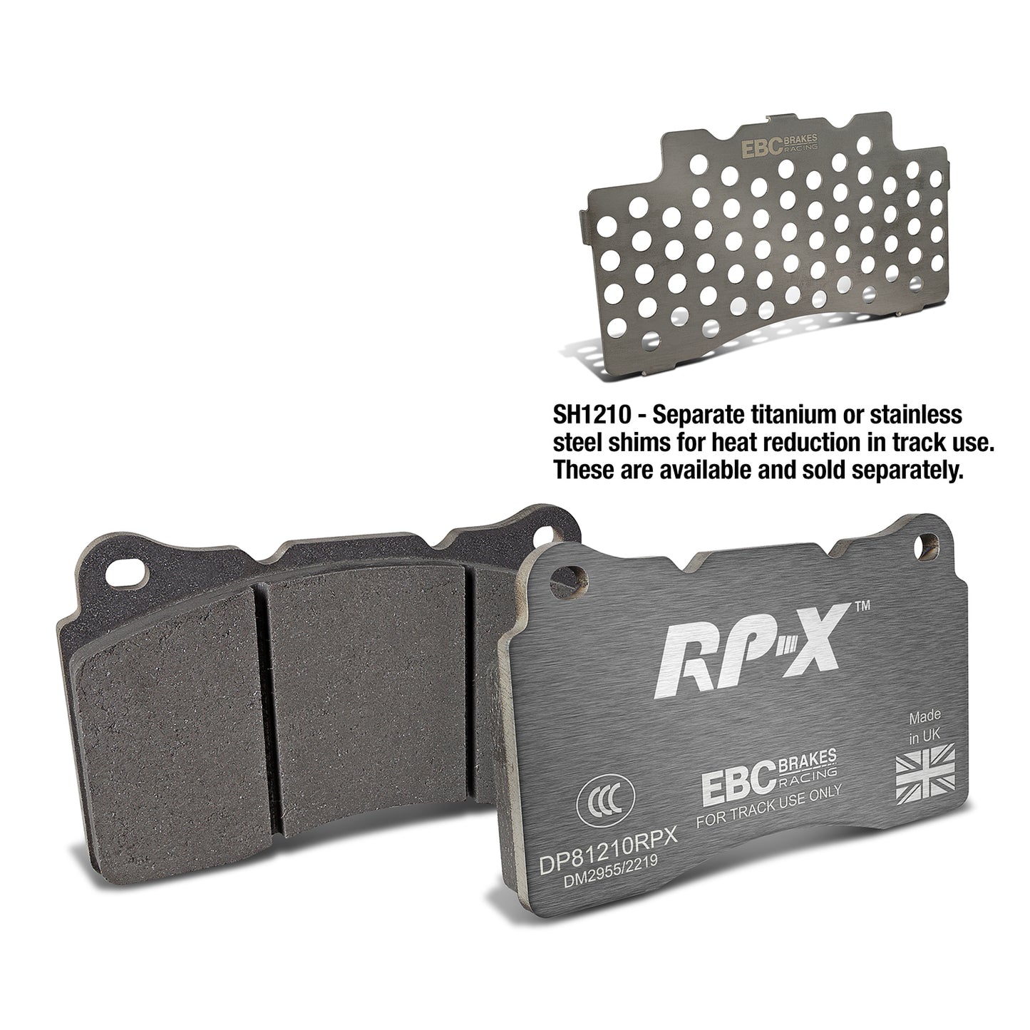 EBC Brakes Racing RP-X Track and Race Brake Pads (DP81210RPX)
