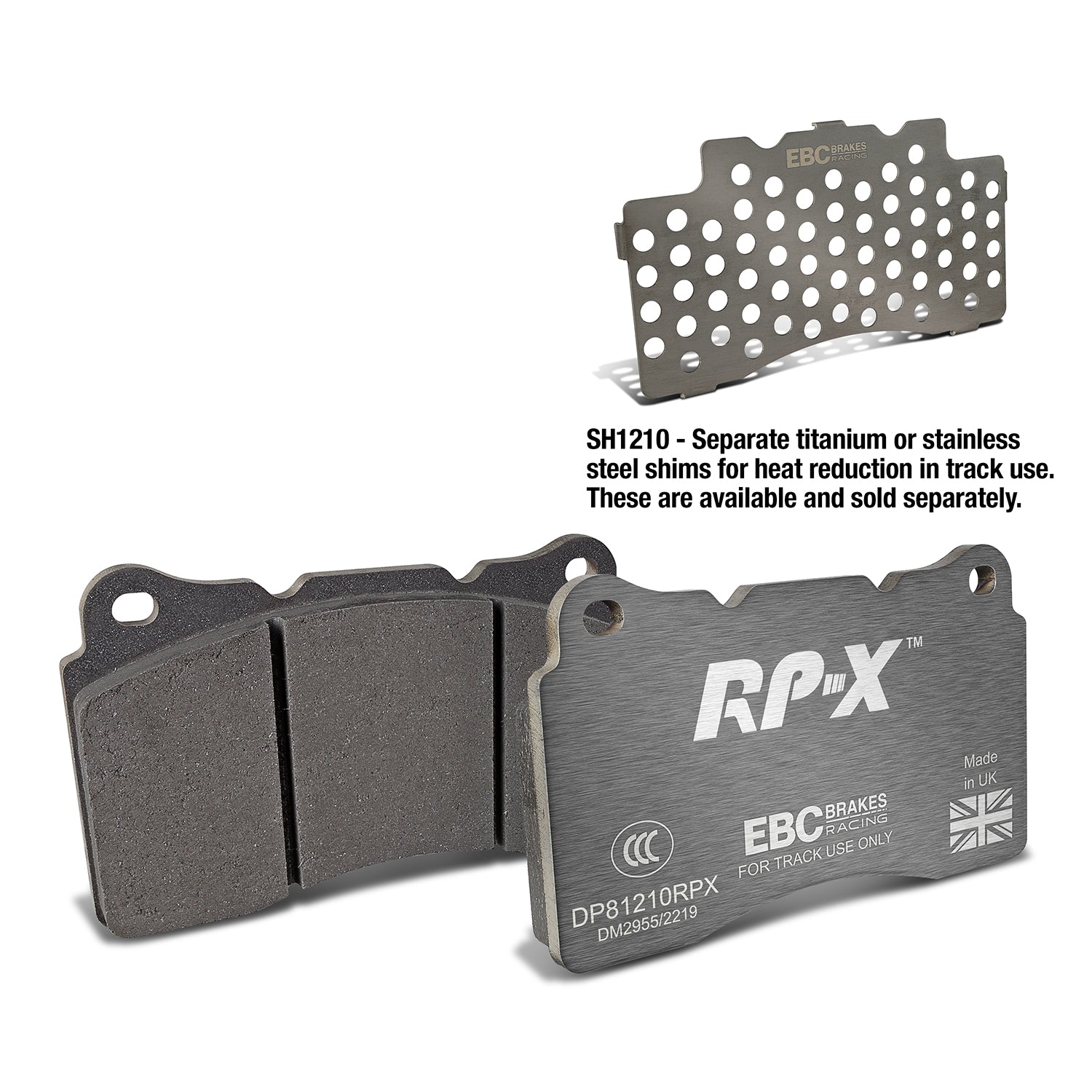 EBC Brakes Racing RP-X Track and Race Brake Pads (DP81210RPX)