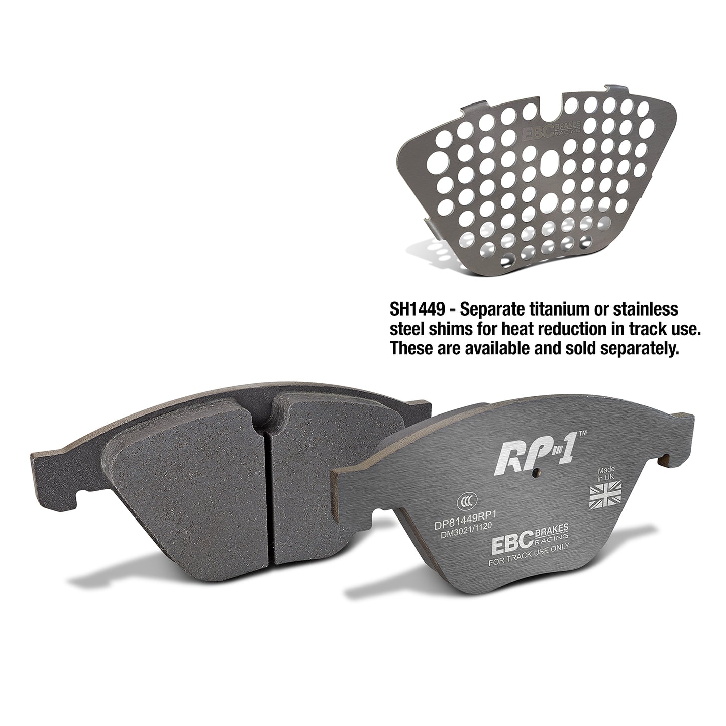 EBC Brakes Racing RP-1 Track and Race Brake Pads (DP81449RP1)