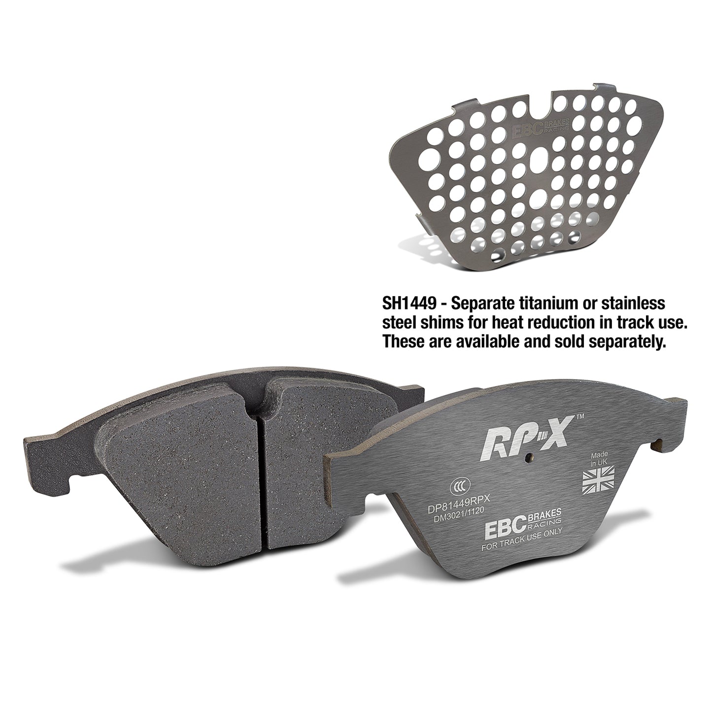 EBC Brakes Racing RP-X Track and Race Brake Pads (DP81449RPX)
