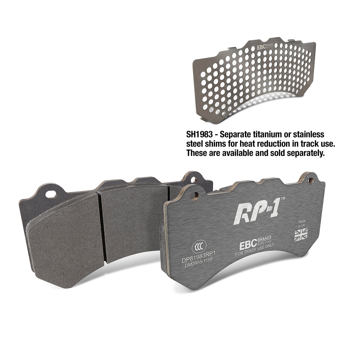 EBC Brakes Racing RP-1 Track and Race Brake Pads (DP81983RP1)