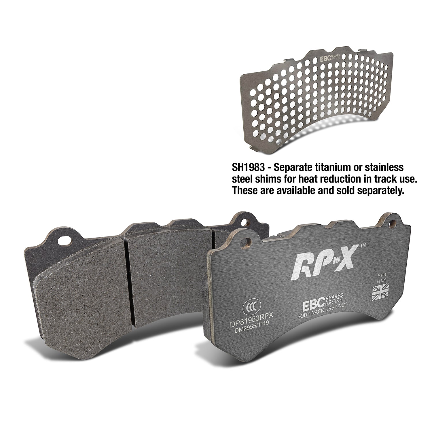 EBC Brakes Racing RP-X Track and Race Brake Pads (DP81983RPX)