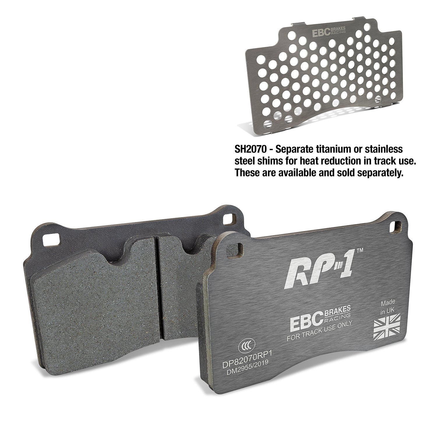 EBC Brakes Racing RP-1 Track and Race Brake Pads (DP82070RP1)
