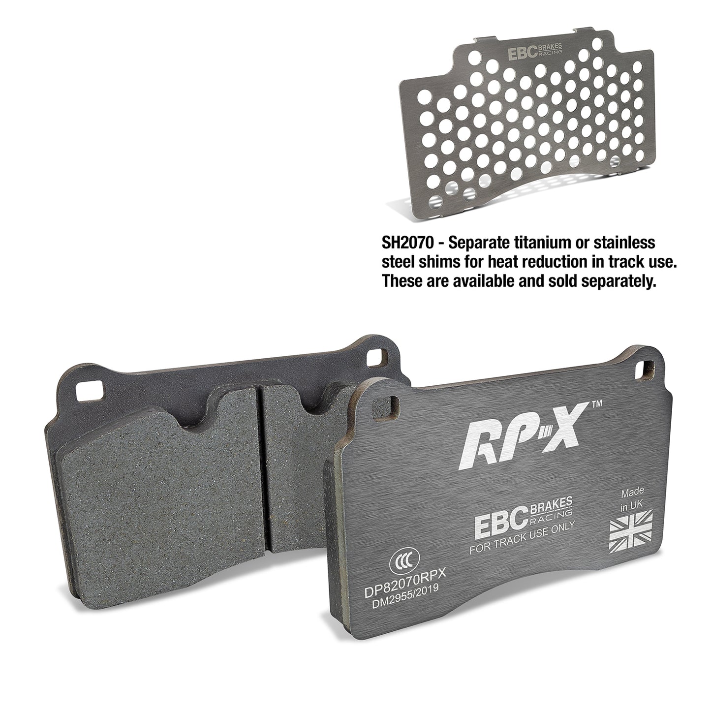 EBC Brakes Racing RP-X Track and Race Brake Pads (DP82070RPX)