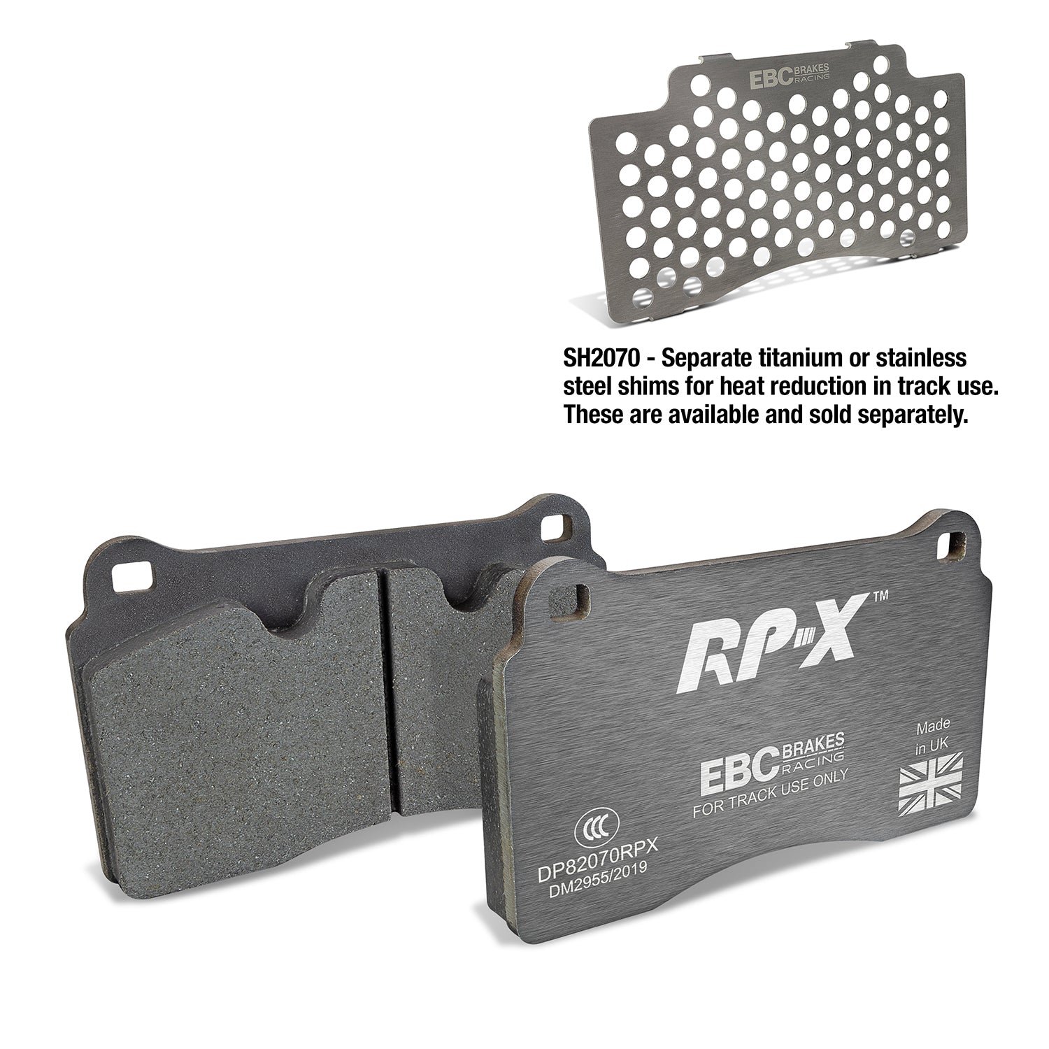 EBC Brakes Racing RP-X Track and Race Brake Pads (DP82070RPX)