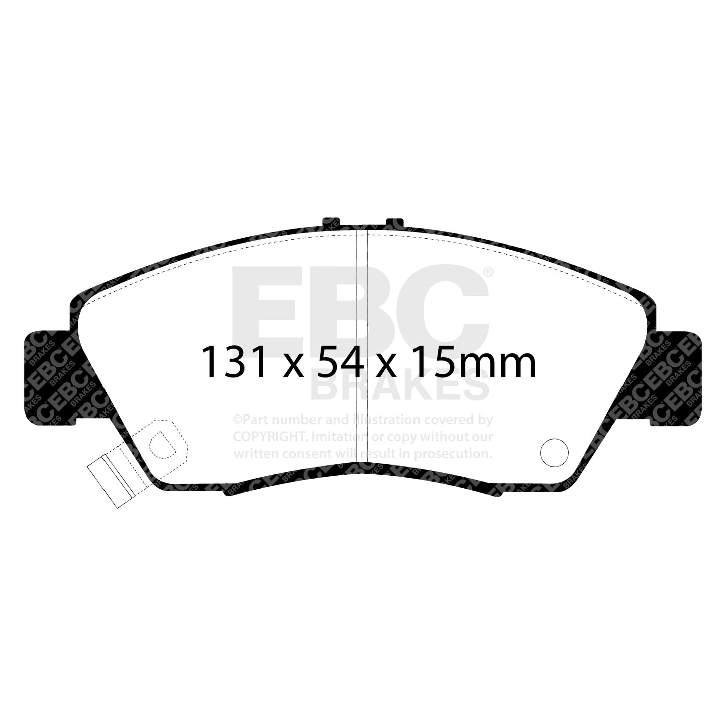 EBC Brakes Redstuff 3000 Series Sport Brake Pad Set (DP3890C)