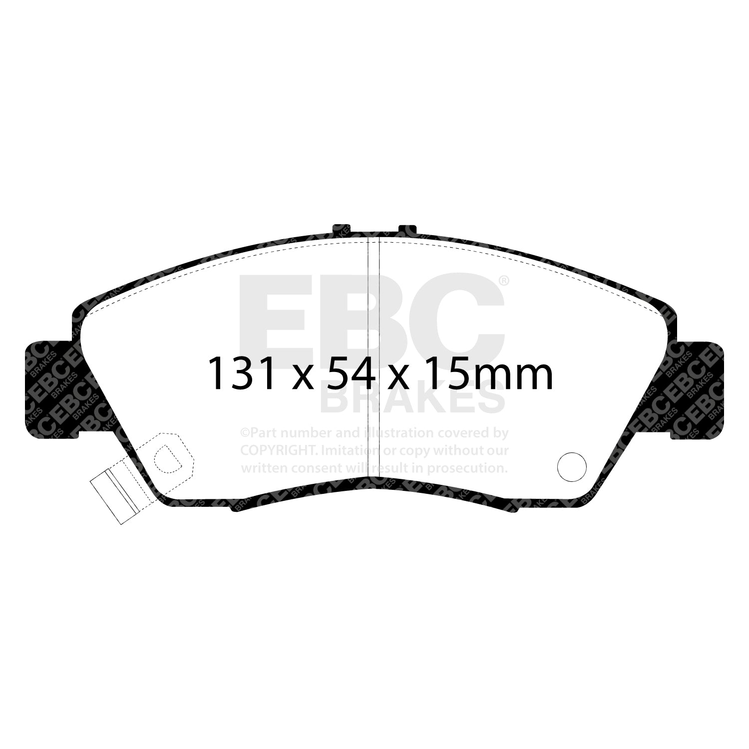 EBC Brakes Redstuff 3000 Series Sport Brake Pad Set (DP3890C)
