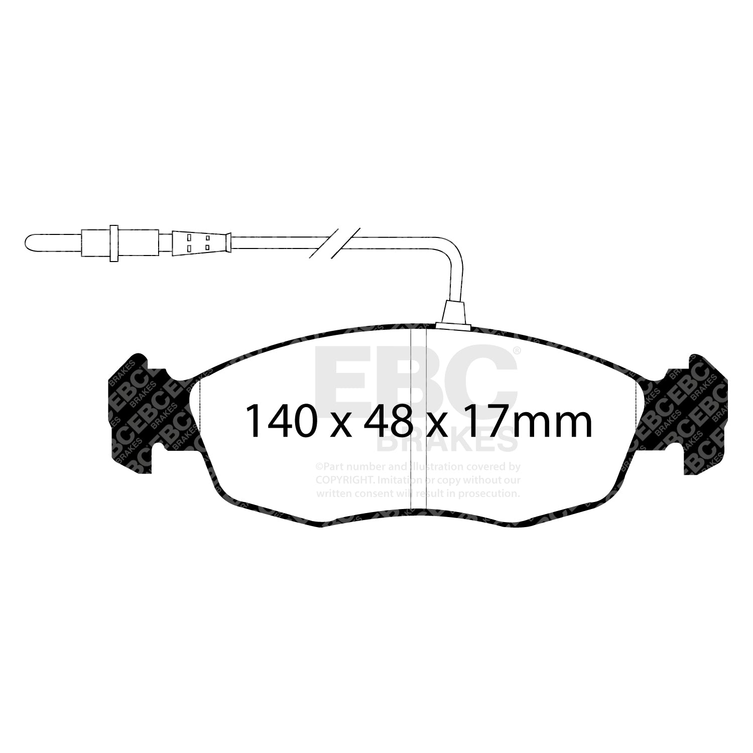 EBC Brakes Redstuff 3000 Series Sport Brake Pad Set (DP3948C)