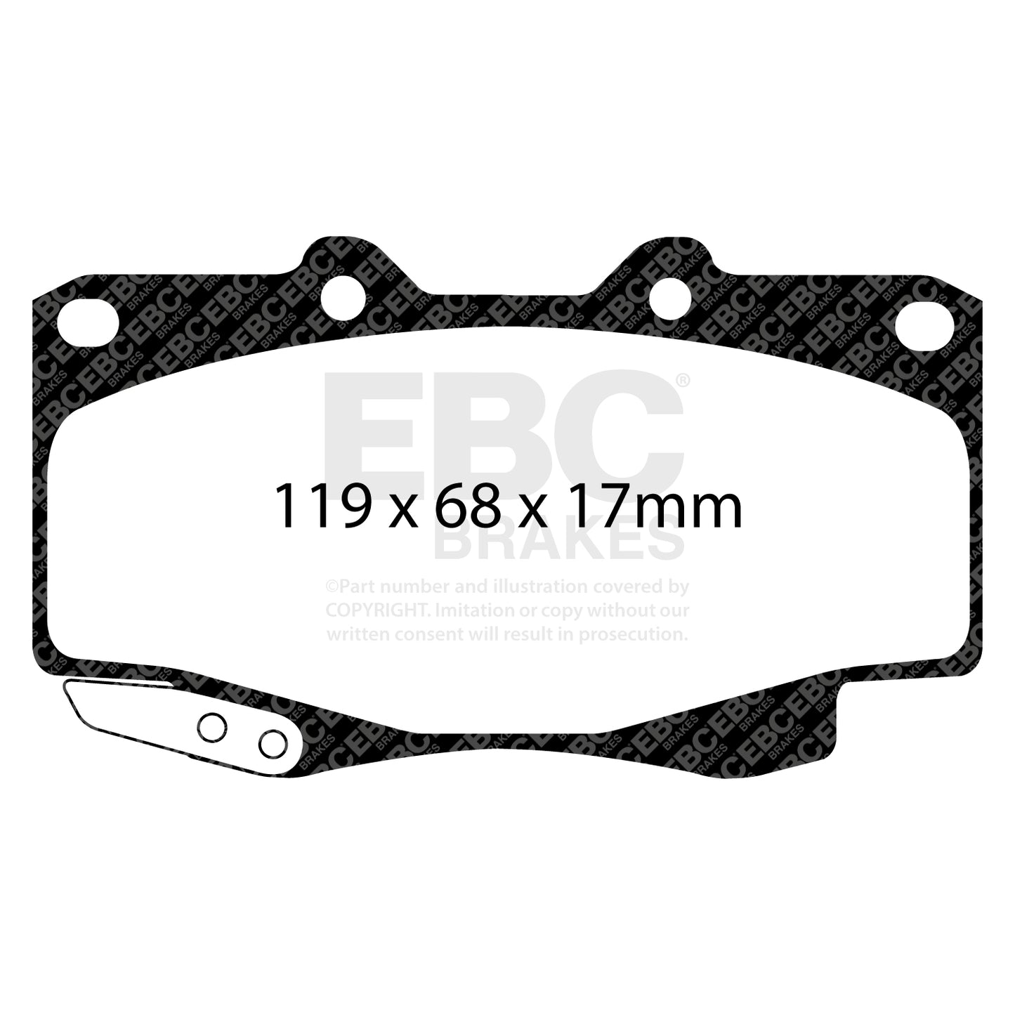 EBC Brakes Greenstuff 2000 Series Sport Brake Pad Set (DP2005)