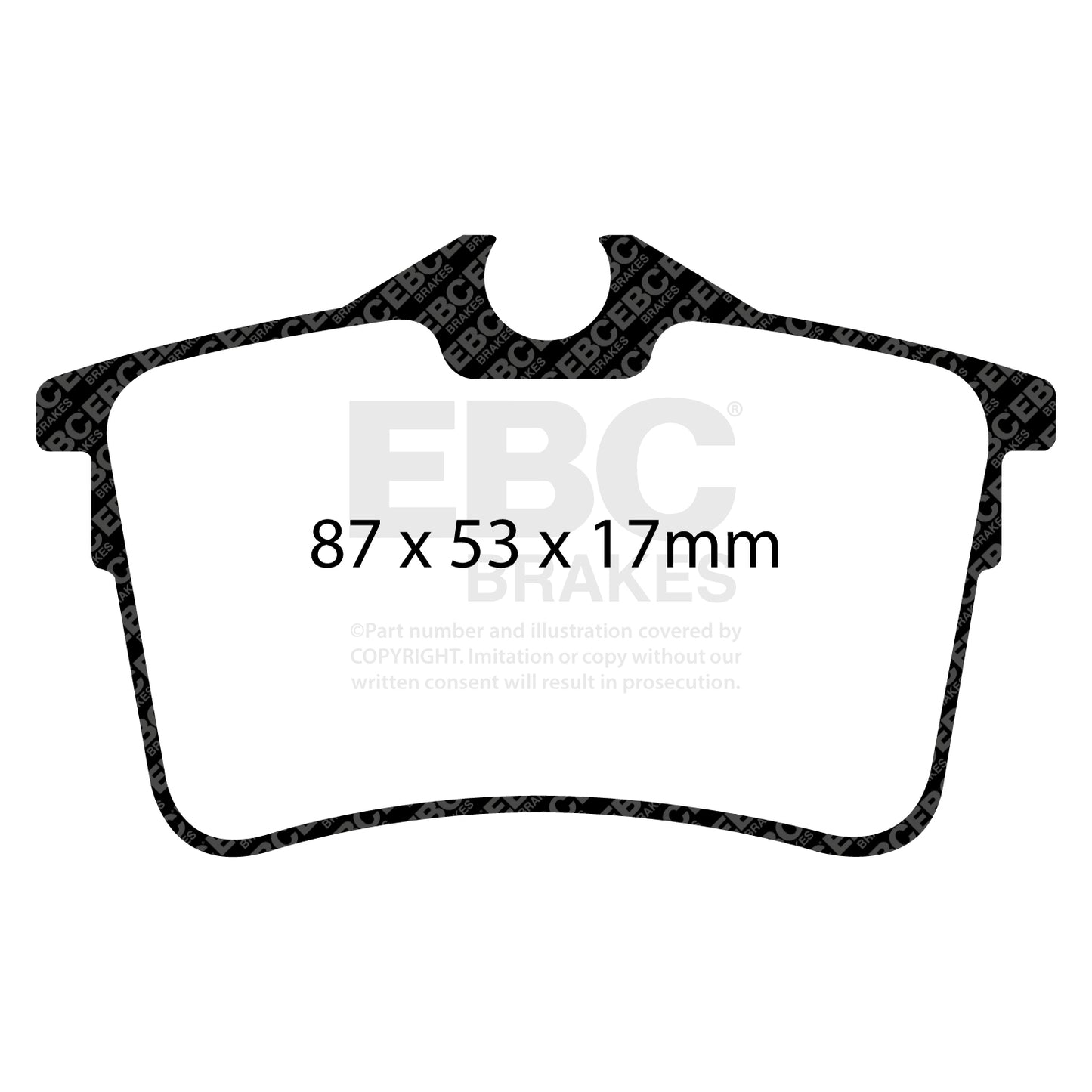 EBC Brakes Redstuff 3000 Series Sport Brake Pad Set (DP32017C)