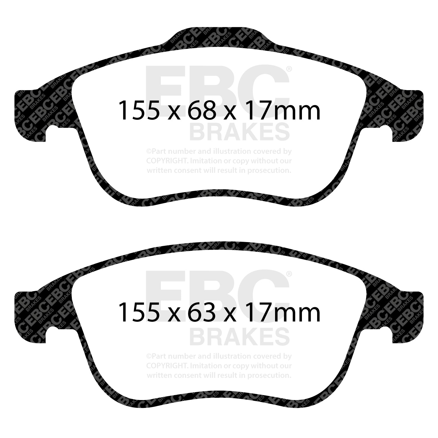 EBC Brakes Redstuff 3000 Series Sport Brake Pad Set (DP32024C)