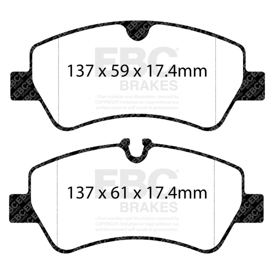 EBC Brakes Bluestuff NDX Trackday Brake Pad Set (DP52152NDX)