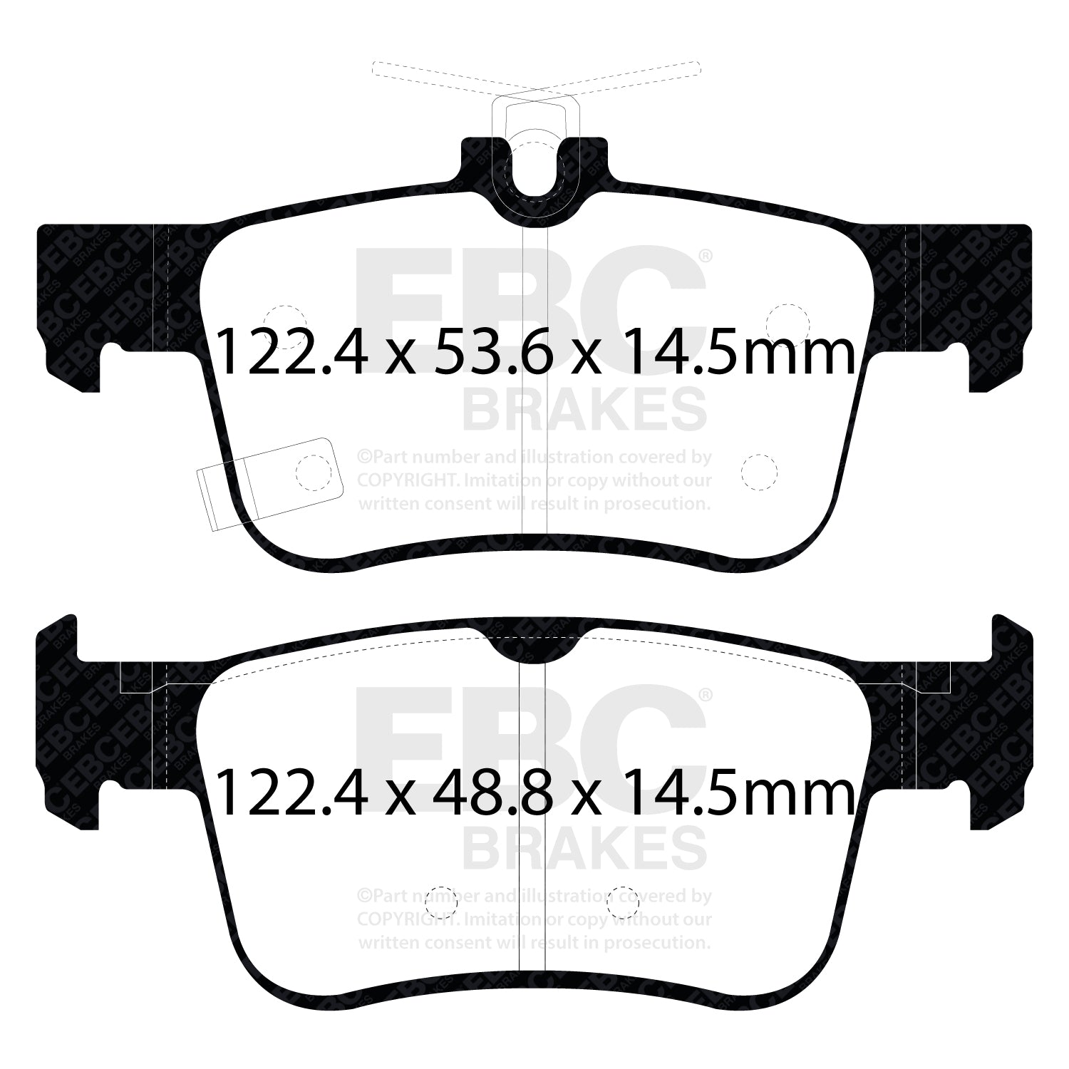 EBC Brakes Bluestuff NDX Trackday Brake Pad Set (DP52301NDX)
