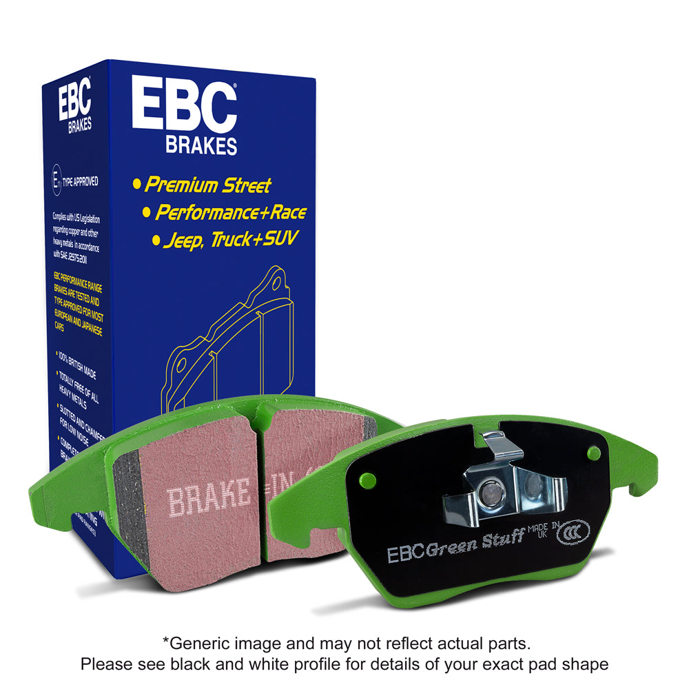 EBC Brakes Greenstuff 2000 Series Sport Brake Pad Set (DP22395)