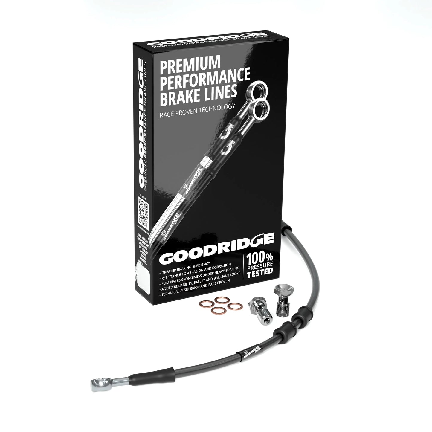 FRONT PERFORMANCE BRAKE HOSE KIT FOR HARLEY DAVIDSON FLSTF FAT BOY (NO ABS) 12-13 Harley Davidson