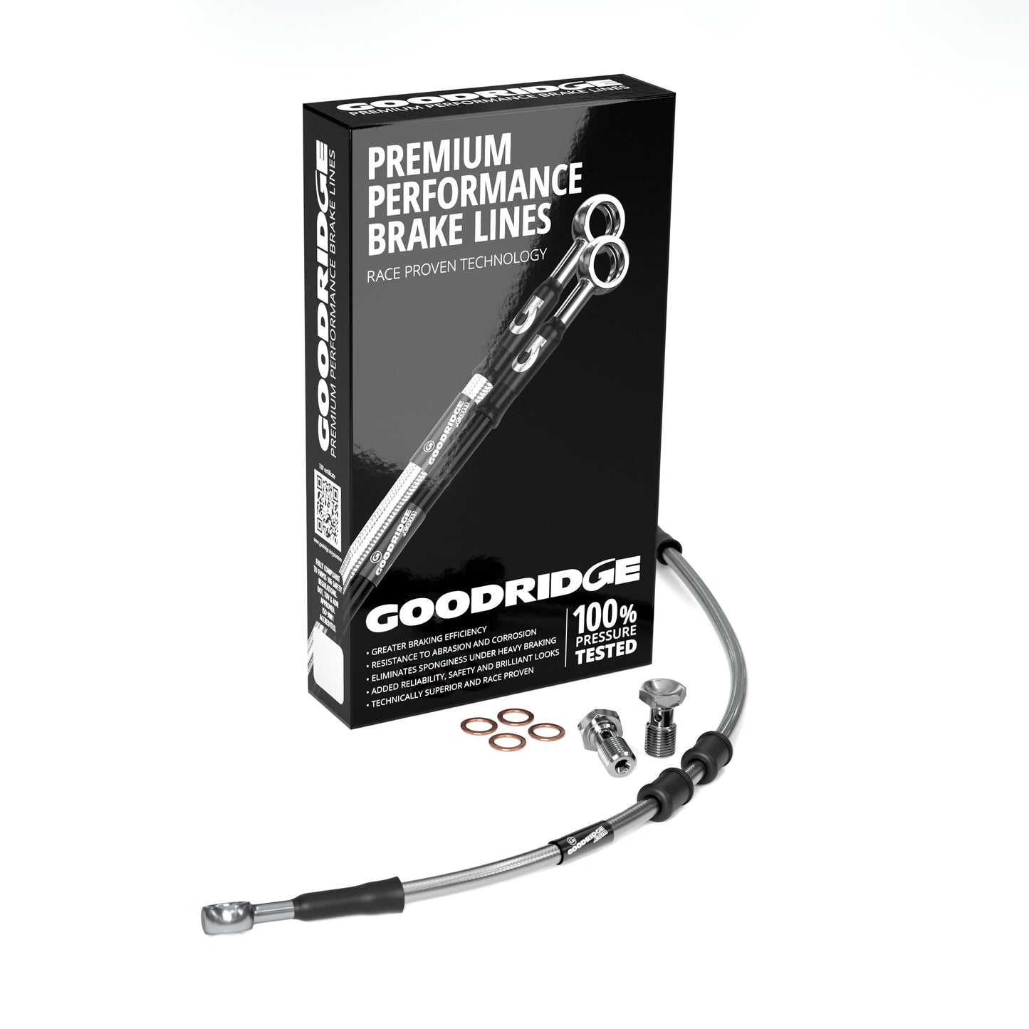 FRONT PERFORMANCE UPPER BRAKE HOSE KIT (M/C-ABS) FOR HARLEY DAVIDSON FLH ELECTRA GLIDE REVIVAL (ABS) 21 Harley Davidson