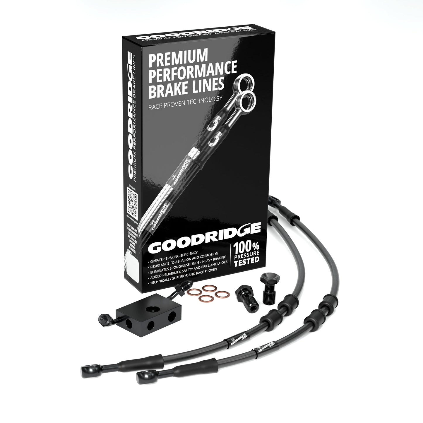 FRONT PERFORMANCE BRAKE HOSE KIT FOR HARLEY DAVIDSON FLSTFB FAT BOY LO (ABS) 11 Harley Davidson