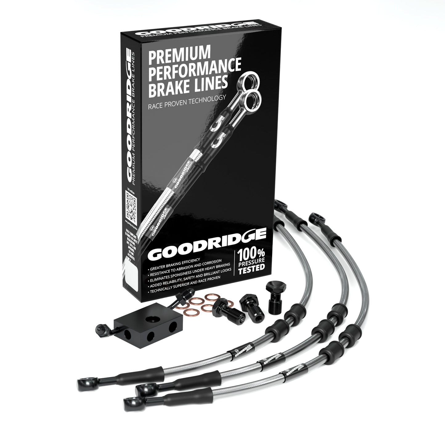 FRONT PERFORMANCE BRAKE HOSE KIT FOR HARLEY DAVIDSON FXLRS SOFTAIL LOW RIDER S (ABS) 20-24 Harley Davidson