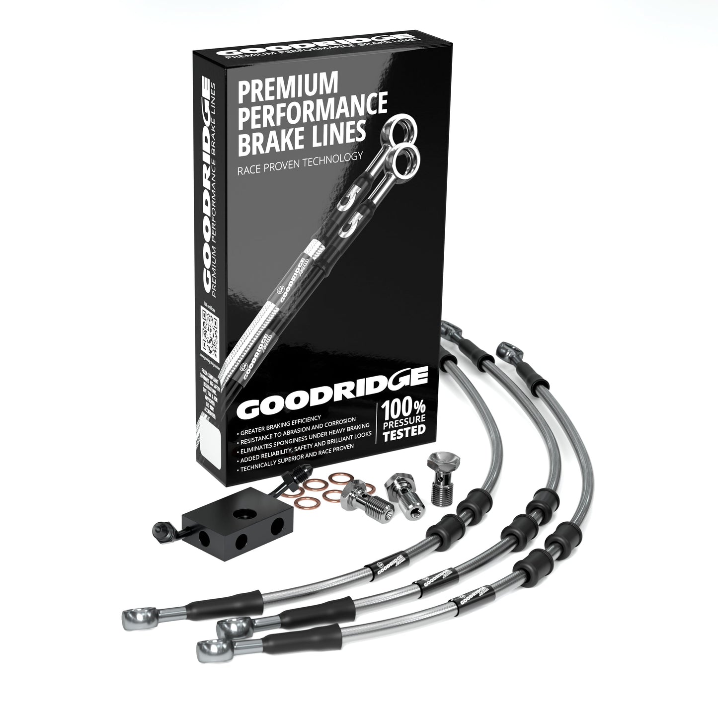 FRONT PERFORMANCE BRAKE HOSE KIT FOR HARLEY DAVIDSON FLSTF FATBOY (ABS) 11 Harley Davidson