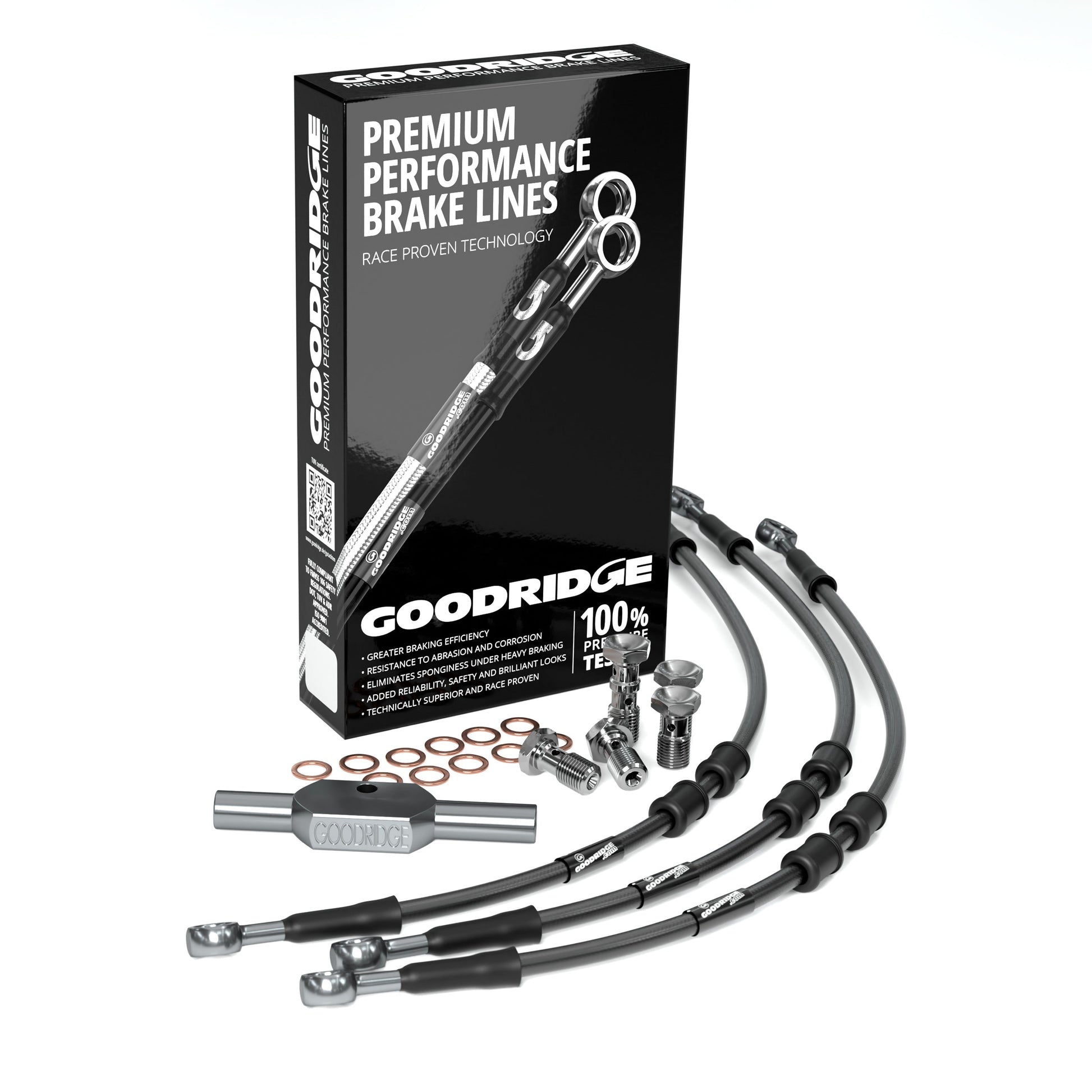 FRONT PERFORMANCE BRAKE HOSE KIT FOR HARLEY DAVIDSON FLTRU ROAD GLIDE ULTRA (NO ABS) 11-13 Harley Davidson