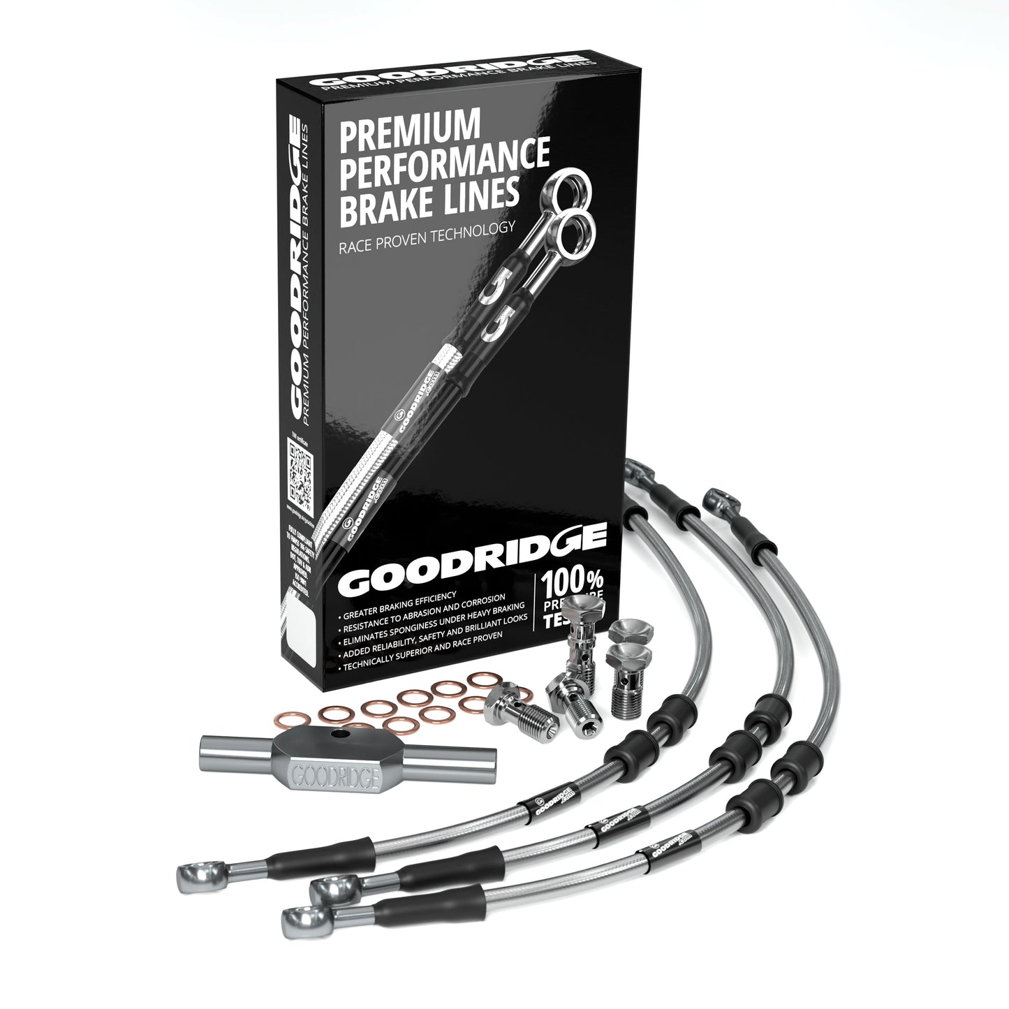 FRONT PERFORMANCE BRAKE HOSE KIT FOR HARLEY DAVIDSON FLTRU ROAD GLIDE ULTRA (NO ABS) 11-13 Harley Davidson