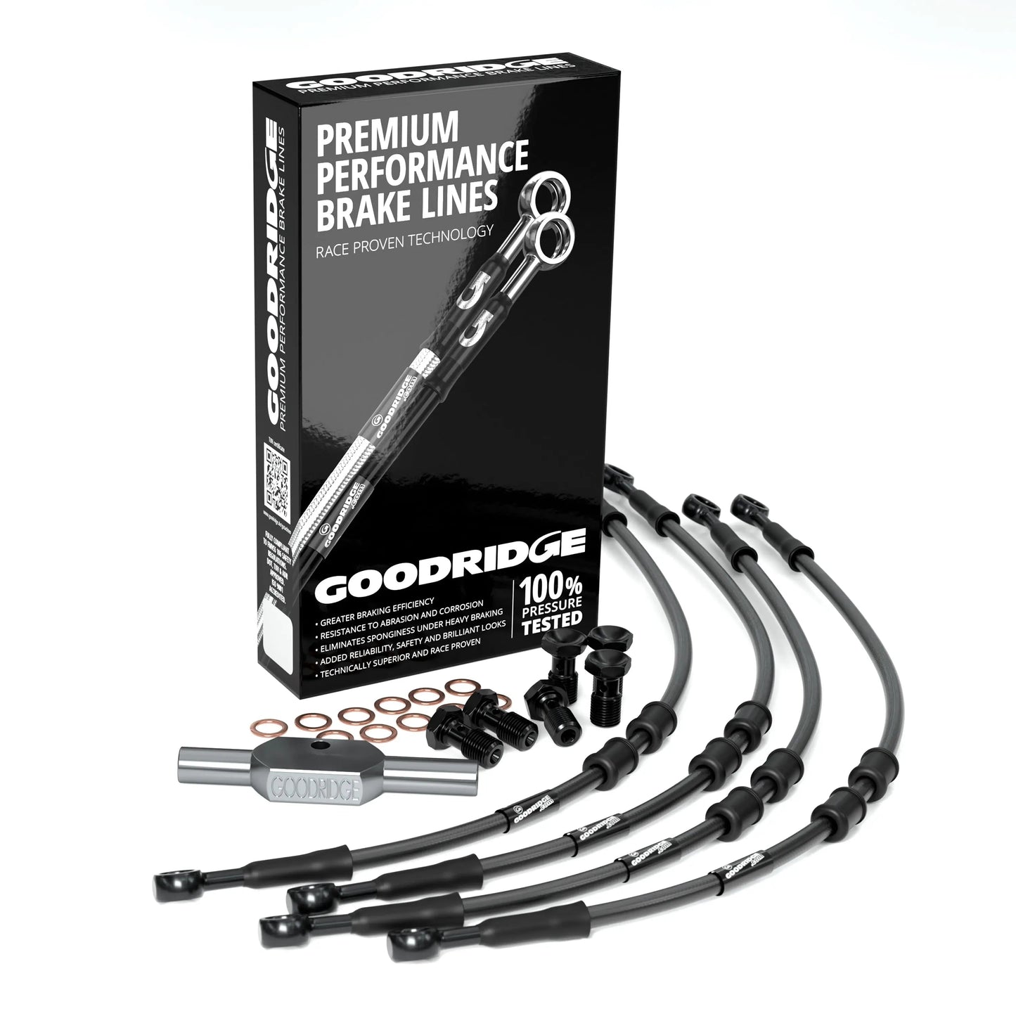 FRONT PERFORMANCE BRAKE HOSE KIT FOR HARLEY DAVIDSON FLTRX ROAD GLIDE (ABS) 10-13 Harley Davidson