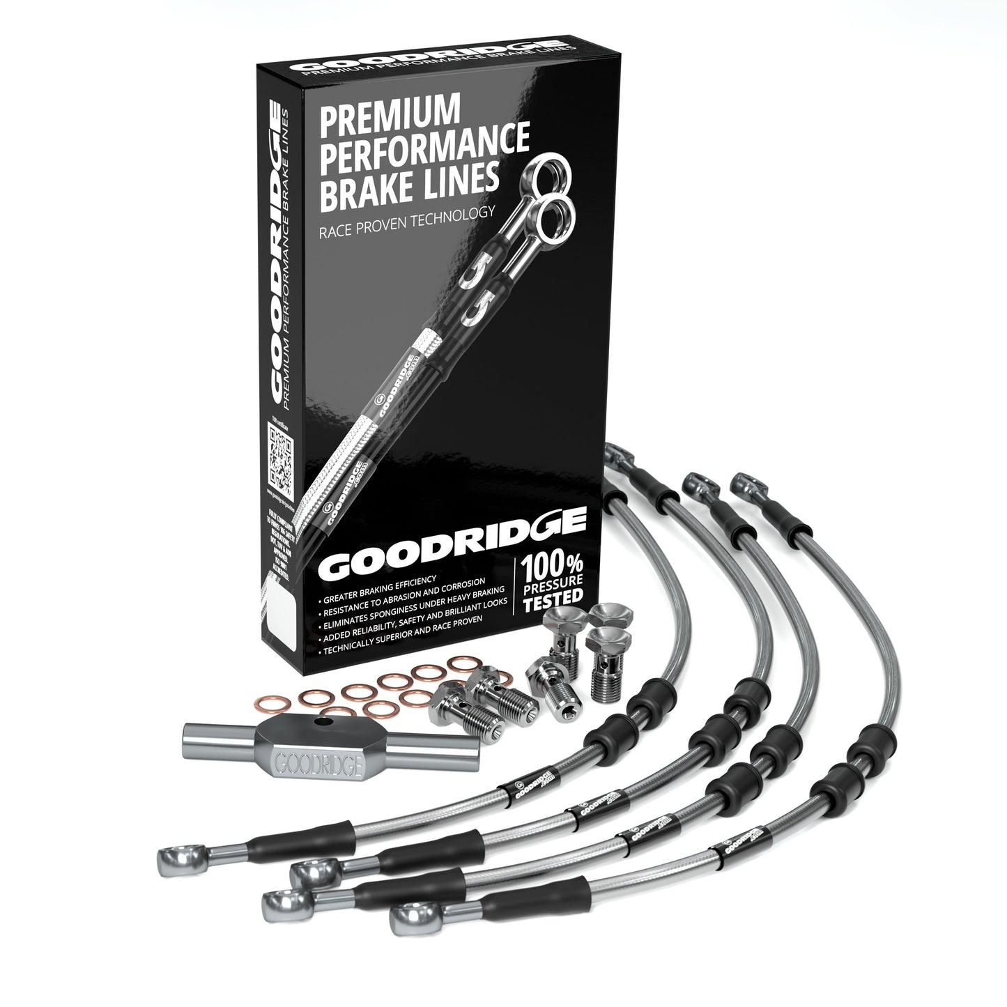 FRONT PERFORMANCE BRAKE HOSE KIT FOR HARLEY DAVIDSON FLHTCU ELECTRA GLIDE ULTRA CLASSIC (ABS) 08 Harley Davidson