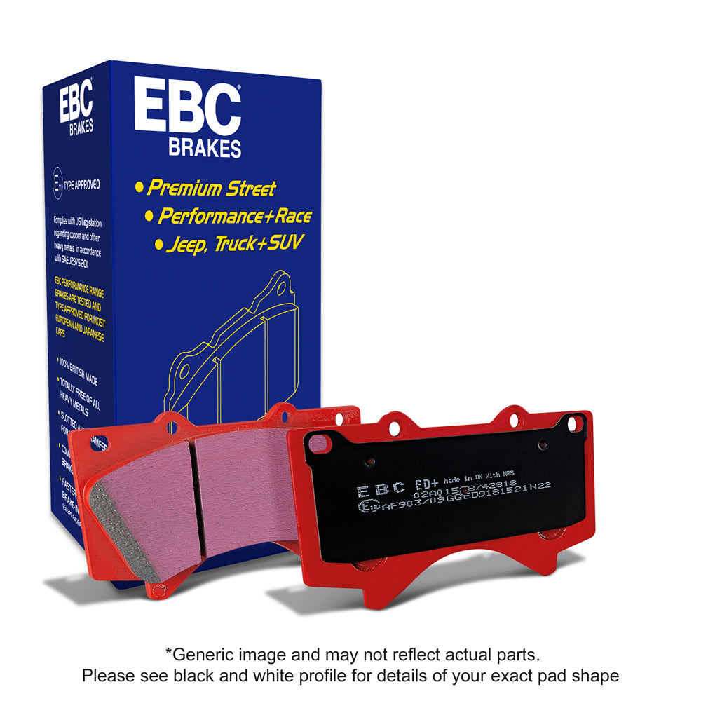 EBC Brakes Orangestuff 9000 Series Race Brake Pad Set (DP9005)