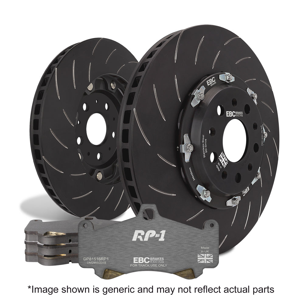 EBC Brakes Racing Pad and 2-Piece Fully-Floating Disc Kit (P2DK007RP1)