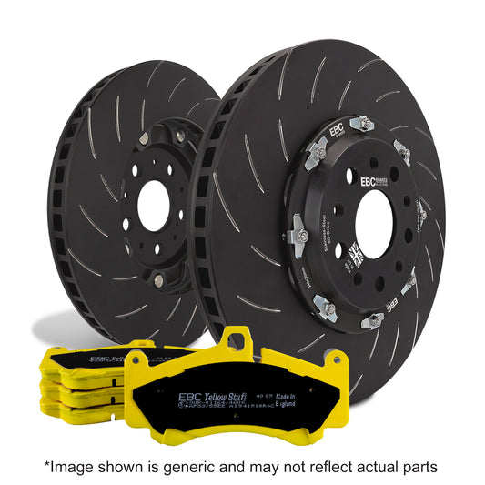 EBC Brakes Racing Pad and 2-Piece Fully-Floating Disc Kit (P2DK007Y)