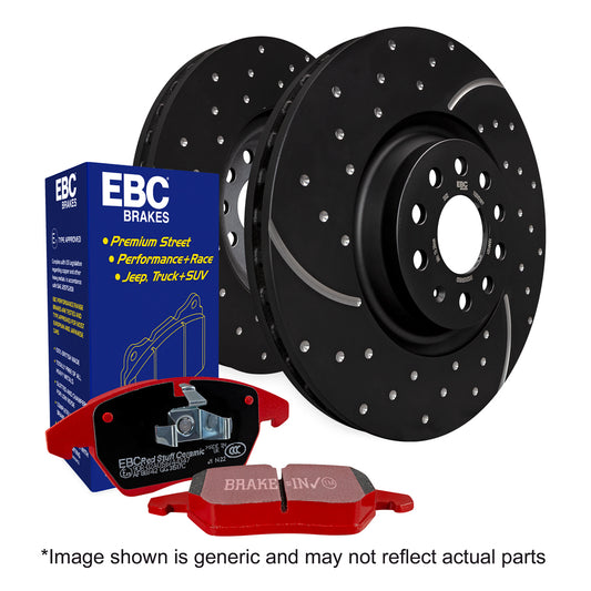 EBC Brakes Brake Pad and Rotor Kit (PD12KR278)