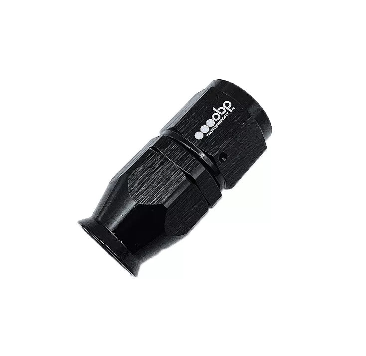 Straight PTFE Fuel Hose End Fitting Black