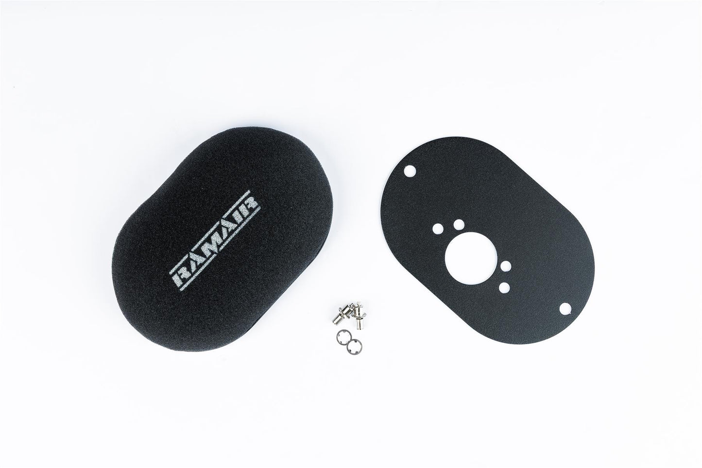Domed Carb Air Filter & Baseplate to fit SU HS6 (Mini Offset)  - 100mm Internal Height
