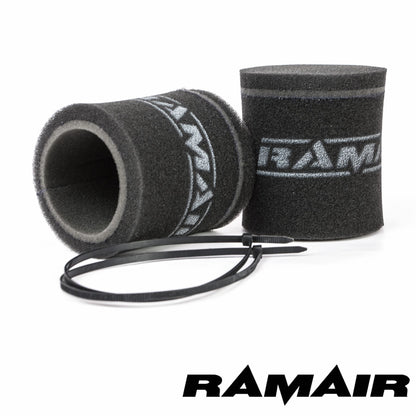 2x Single Inlet Motorcycle Carb Sock Foam Air Filter 102mm