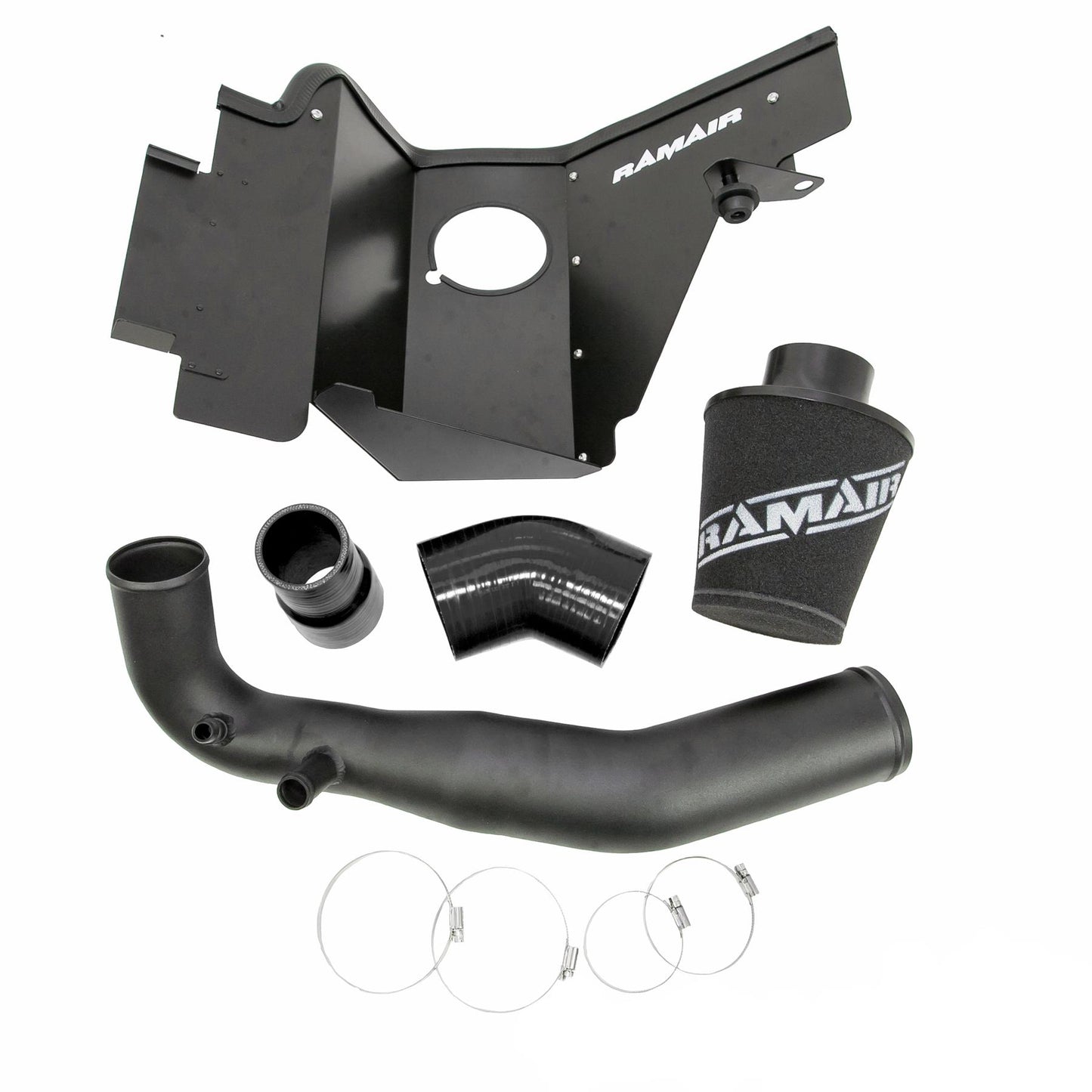Performance Foam Induction Kit for 2.3 Ecoboost Ford Mustang - Black Hose