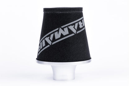 Ramair Foam Jet Stream Medium Cone Air Filter 70mm (2.75inch) OD Silver with Silicone Coupling