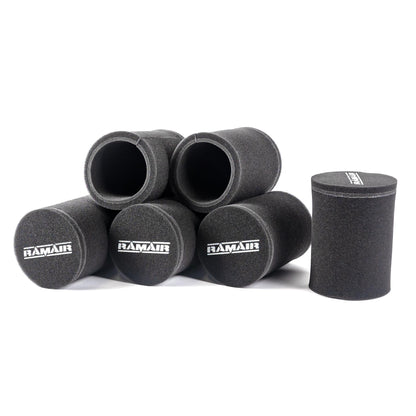 Carb Sock Foam Air Filter Single Inlet 90mm - 6 Pack