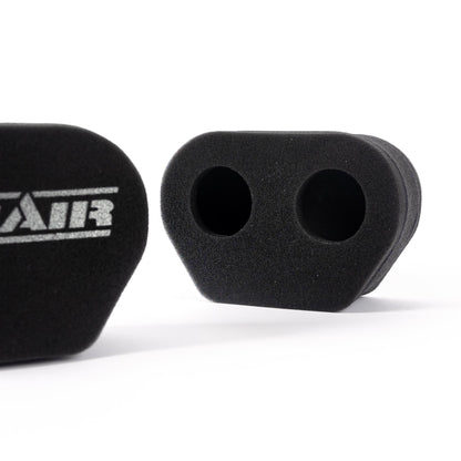 2x Twin Inlet Motorcycle Carb Sock Foam Air Filter Tall 80mm